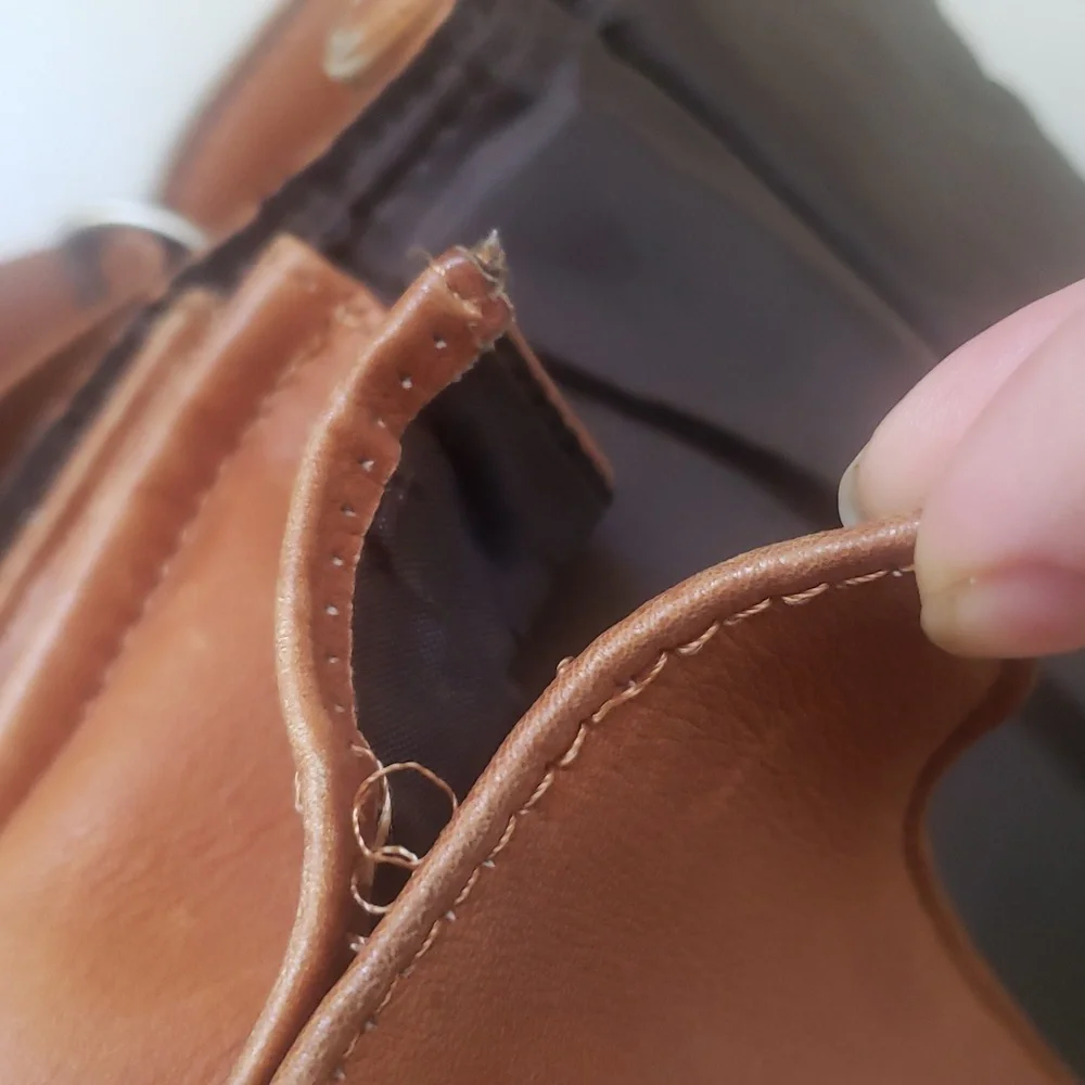 Kenneth Cole Brown Leather Shoulder Briefcase